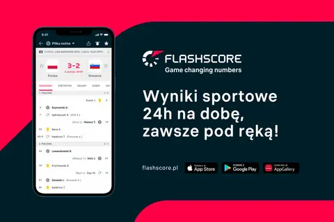 Wyniki meczu Polska-Słowenia 3-2 na żywo w aplikacji Flashscore. Zawsze pod ręką, 24h na dobę!