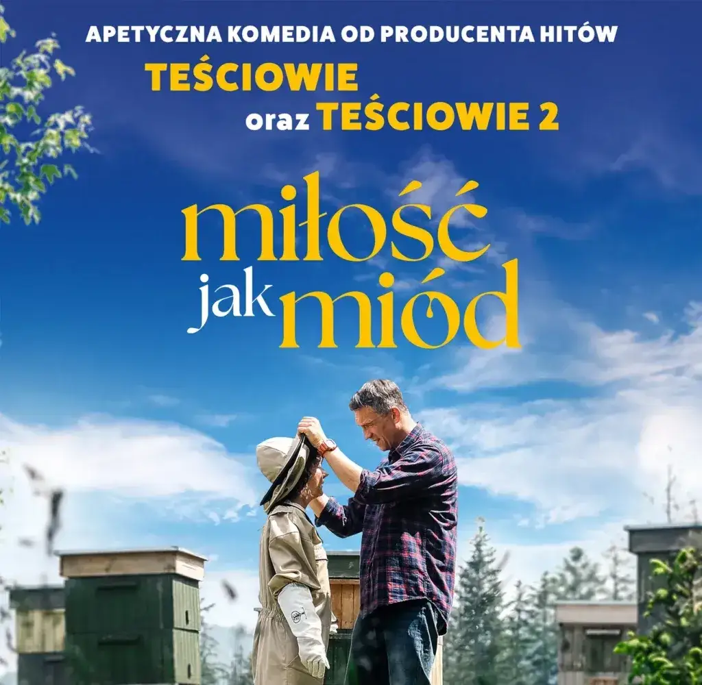Miłość jak mi&oacute;d plakat filmowy muzyka