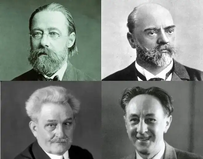 Portrety Bedřicha Smetany, Antonína Dvořáka i Leoša Janáčka