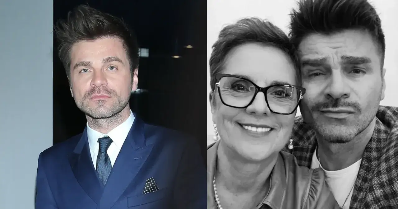 Łukasz Zagrobelny z żoną i dziećmi.
